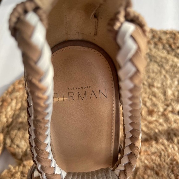 Alexander Birman Tan  suede and leather western inspired Stilleto Sandals main image 4